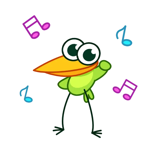 🕺 Стикер «Птенец» для Telegram