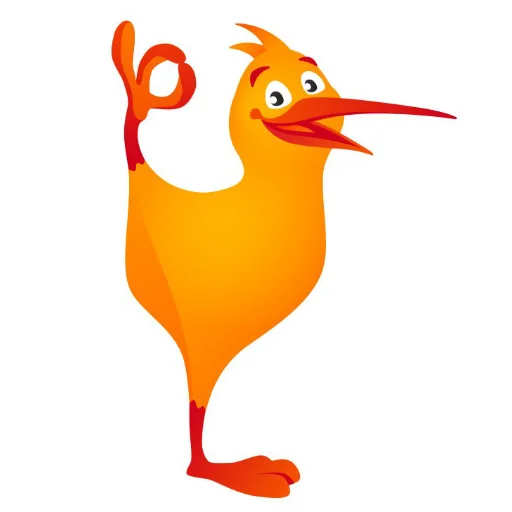 🐦 Стикер «птица киви» для Telegram