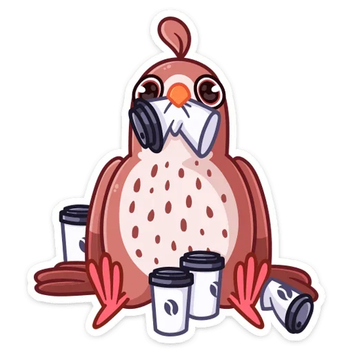 🐦 Стикер «Птичка» для Telegram