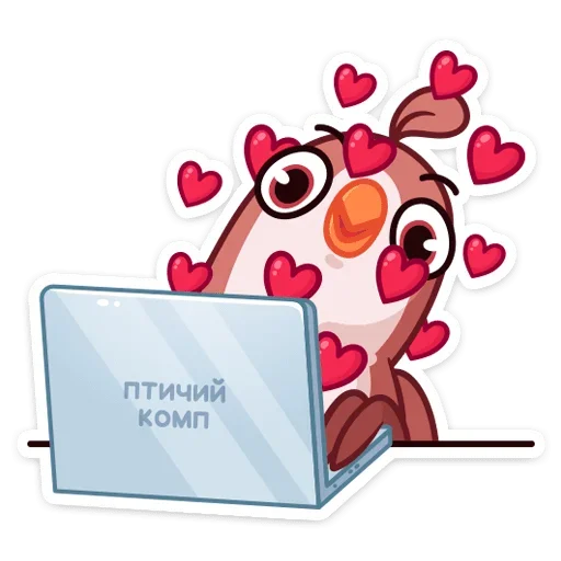 🐦 Стикер «Птичка» для Telegram
