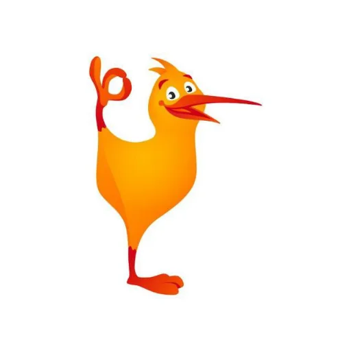 🐦 Стикер «Птичка Киви» для Telegram