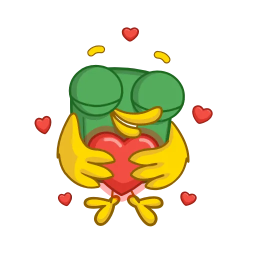 🥰 Стикер «Птичка» для Telegram