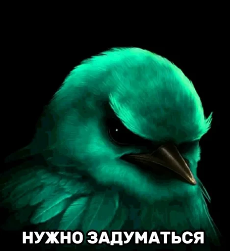 🤩 Стикер «Птички гусь гей» для Telegram