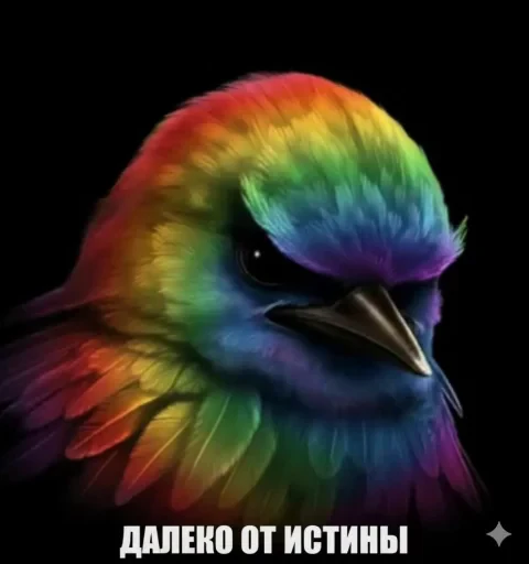 🤩 Стикер «Птички гусь гей» для Telegram