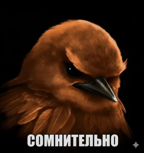 🤩 Стикер «Птички гусь гей» для Telegram
