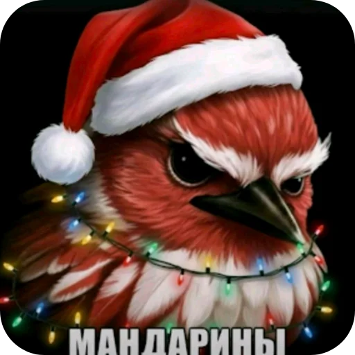 🎄 Стикер «Птички» для Telegram