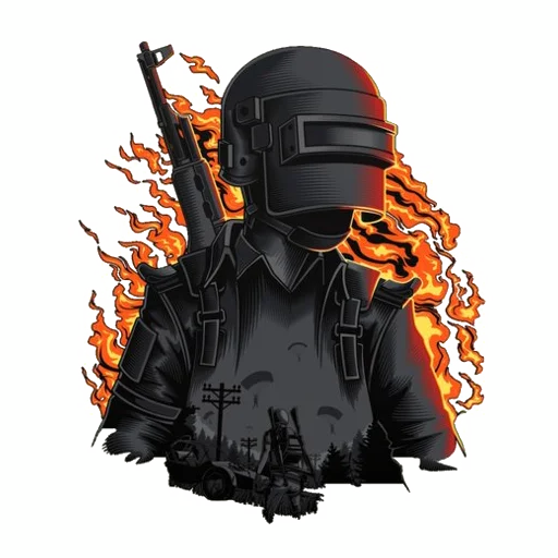 🧑‍🚀 Стикер «PUBG» для Telegram