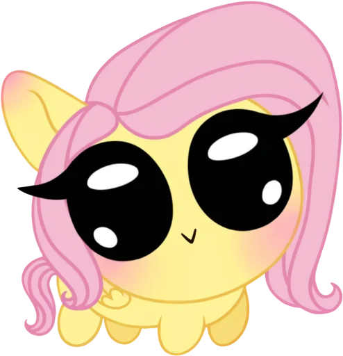 🦋 Стикер «Пучеглазки mlp» для Telegram