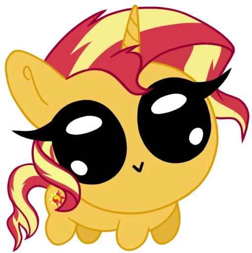 ☀️ Стикер «Пучеглазки mlp» для Telegram