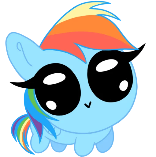 🏳️‍🌈 Стикер «Пучеглазки mlp» для Telegram