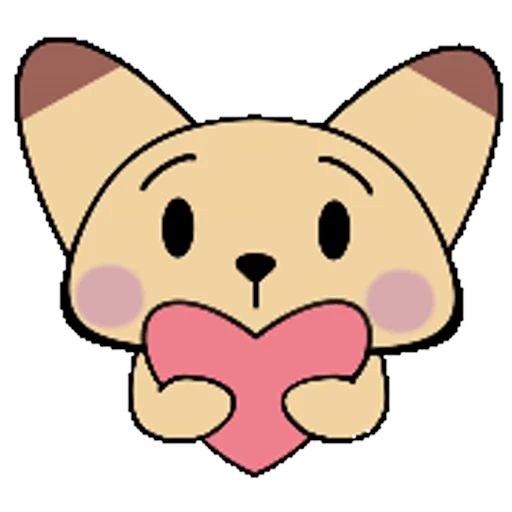 ❤ Стикер «Pudding Fox» для Telegram