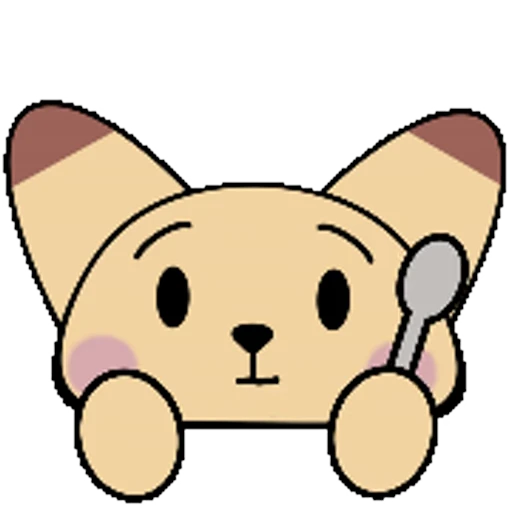🥄 Стикер «Pudding Fox» для Telegram