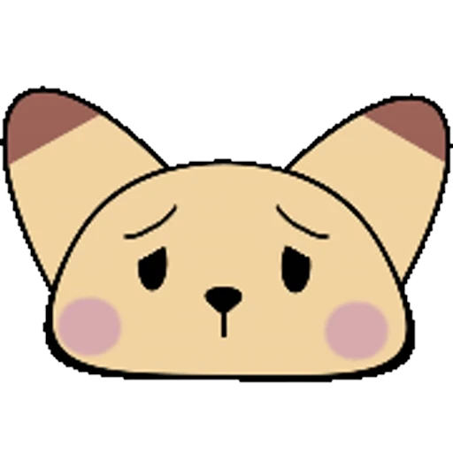 🙁 Стикер «Pudding Fox» для Telegram