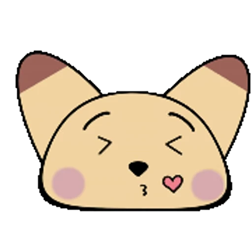 😘 Стикер «Pudding Fox» для Telegram