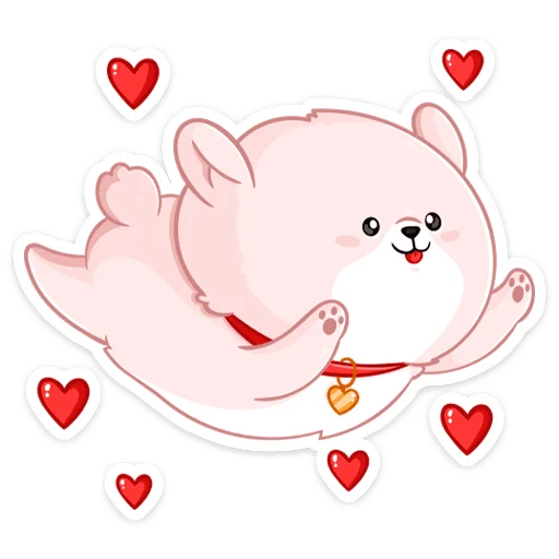 🥰 Стикер «Новогодний Пудинг» для Telegram