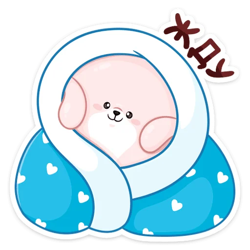 😶 Стикер «Новогодний Пудинг» для Telegram