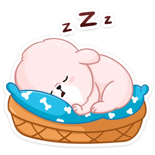 😴 Стикер «Новогодний Пудинг» для Telegram