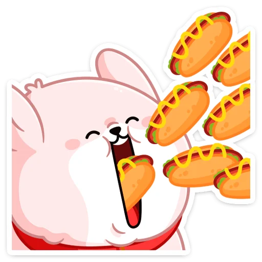 🌭 Стикер «Фестивальный Пудинг» для Telegram