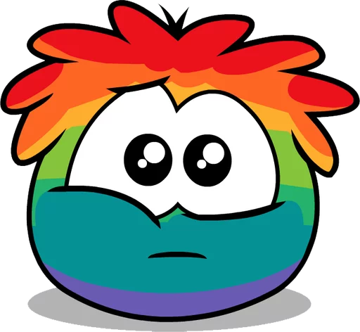 😢 Стикер «Puffle» для Telegram