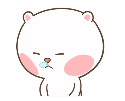 😪 Стикер «Puffy Bear & Rabbit» для Telegram