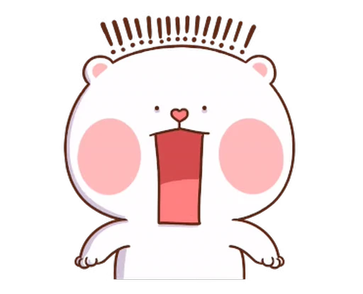 😧 Стикер «Puffy Bear & Rabbit» для Telegram