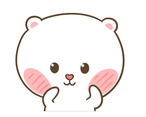 😊 Стикер «Puffy Bear & Rabbit» для Telegram
