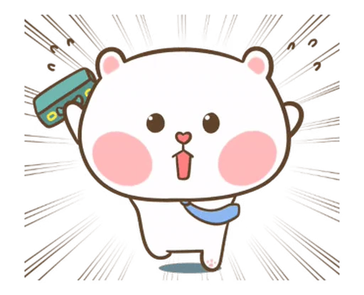 🏃‍♂ Стикер «Puffy Bear & Rabbit» для Telegram
