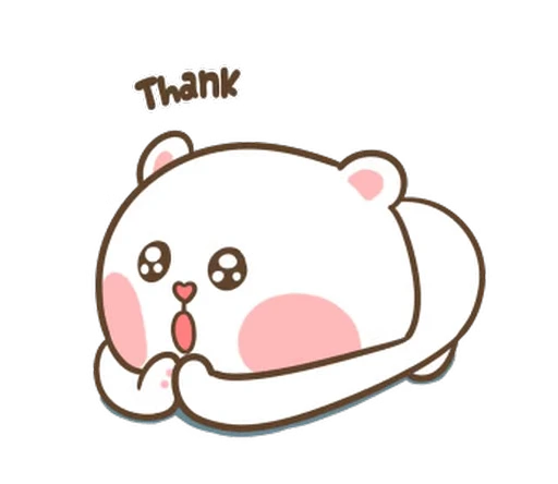 🙏 Стикер «Puffy Bear & Rabbit» для Telegram