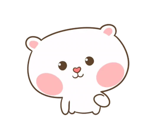 👋 Стикер «Puffy Bear & Rabbit» для Telegram