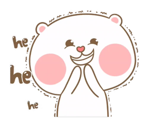 😁 Стикер «Puffy Bear & Rabbit» для Telegram