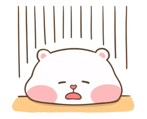 😮‍💨 Стикер «Puffy Bear & Rabbit» для Telegram