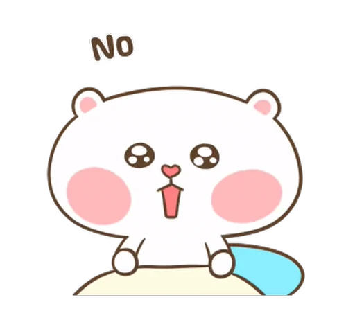 🙅‍♂ Стикер «Puffy Bear & Rabbit» для Telegram