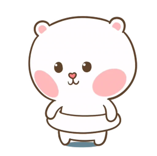 🍮 Стикер «Puffy Bear & Rabbit» для Telegram
