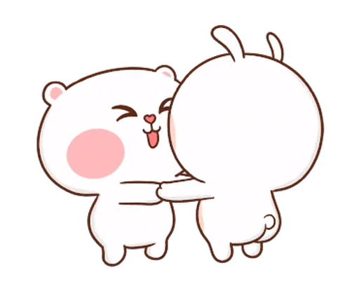 Стикерпак Puffy Bear & Rabbit для Telegram