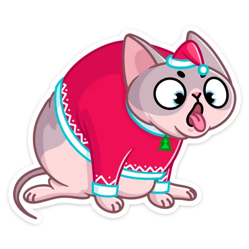 🤢 Стикер «Паффи Клаус» для Telegram