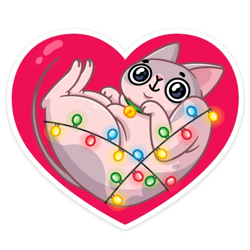❤️ Стикер «Паффи Клаус» для Telegram