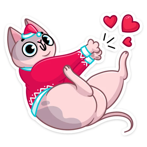 ❣ Стикер «Паффи Клаус» для Telegram
