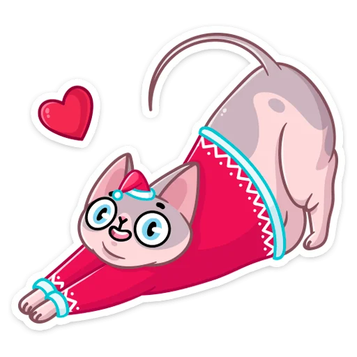 ❤️ Стикер «Паффи Клаус» для Telegram
