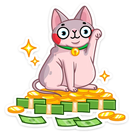 🤑 Стикер «Паффи Клаус» для Telegram
