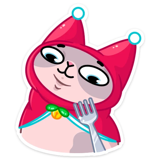 🍴 Стикер «Паффи Клаус» для Telegram