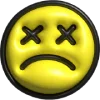 ☹ Эмодзи «3D puffy» для Telegram