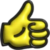 👍 Эмодзи «3D puffy» для Telegram