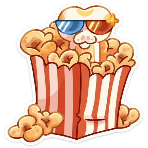 🍿 Стикер «Питончик Пончик» для Telegram