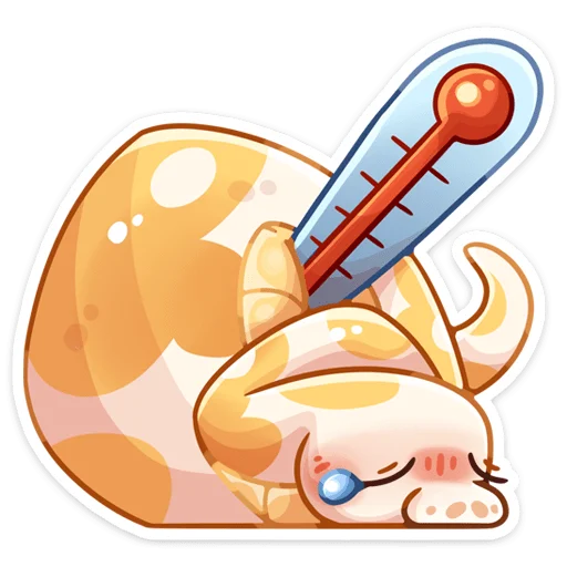🤒 Стикер «Питончик Пончик» для Telegram