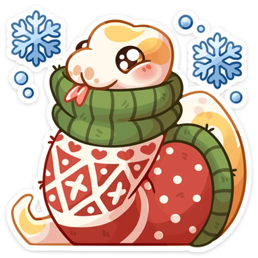 🥶 Стикер «Питончик Пончик» для Telegram