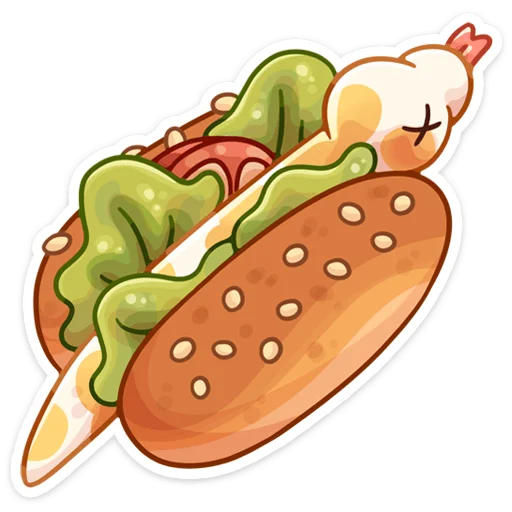 🥪 Стикер «Питончик Пончик» для Telegram