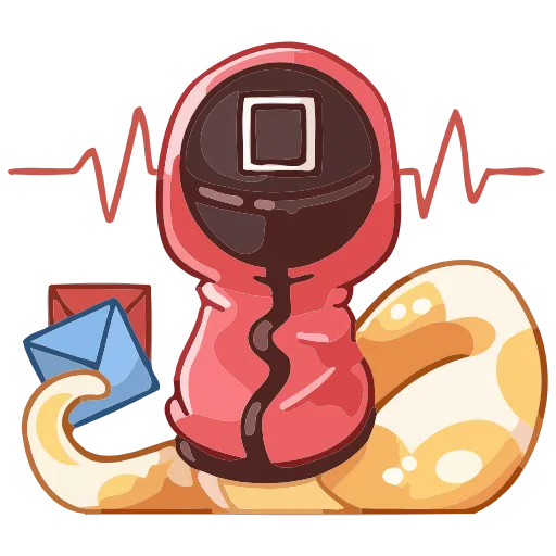 🦑 Эмодзи «Питончик Пончик» для Telegram