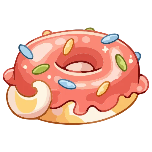 🍩 Эмодзи «Питончик Пончик» для Telegram
