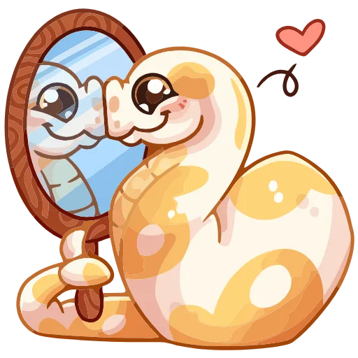 😍 Эмодзи «Питончик Пончик» для Telegram