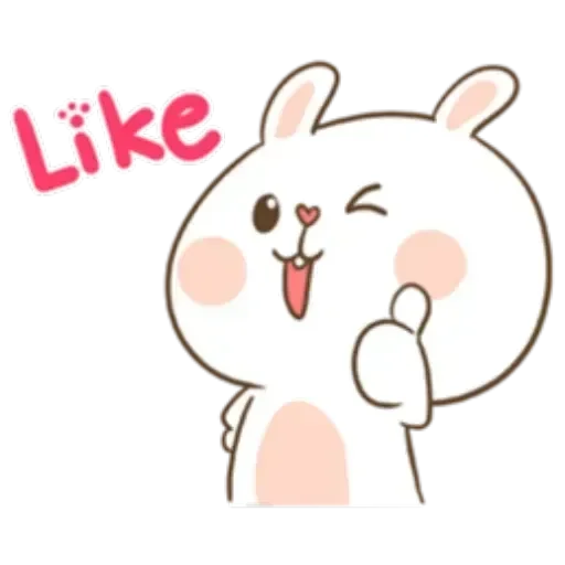 👍 Стикер «Puffy Rabbit 1» для Telegram